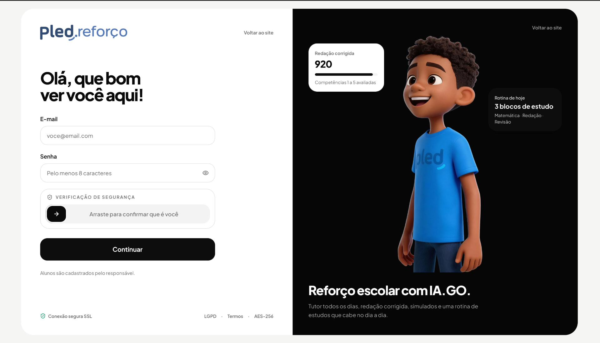 Plataforma Pled.reforço imagem do projeto 2