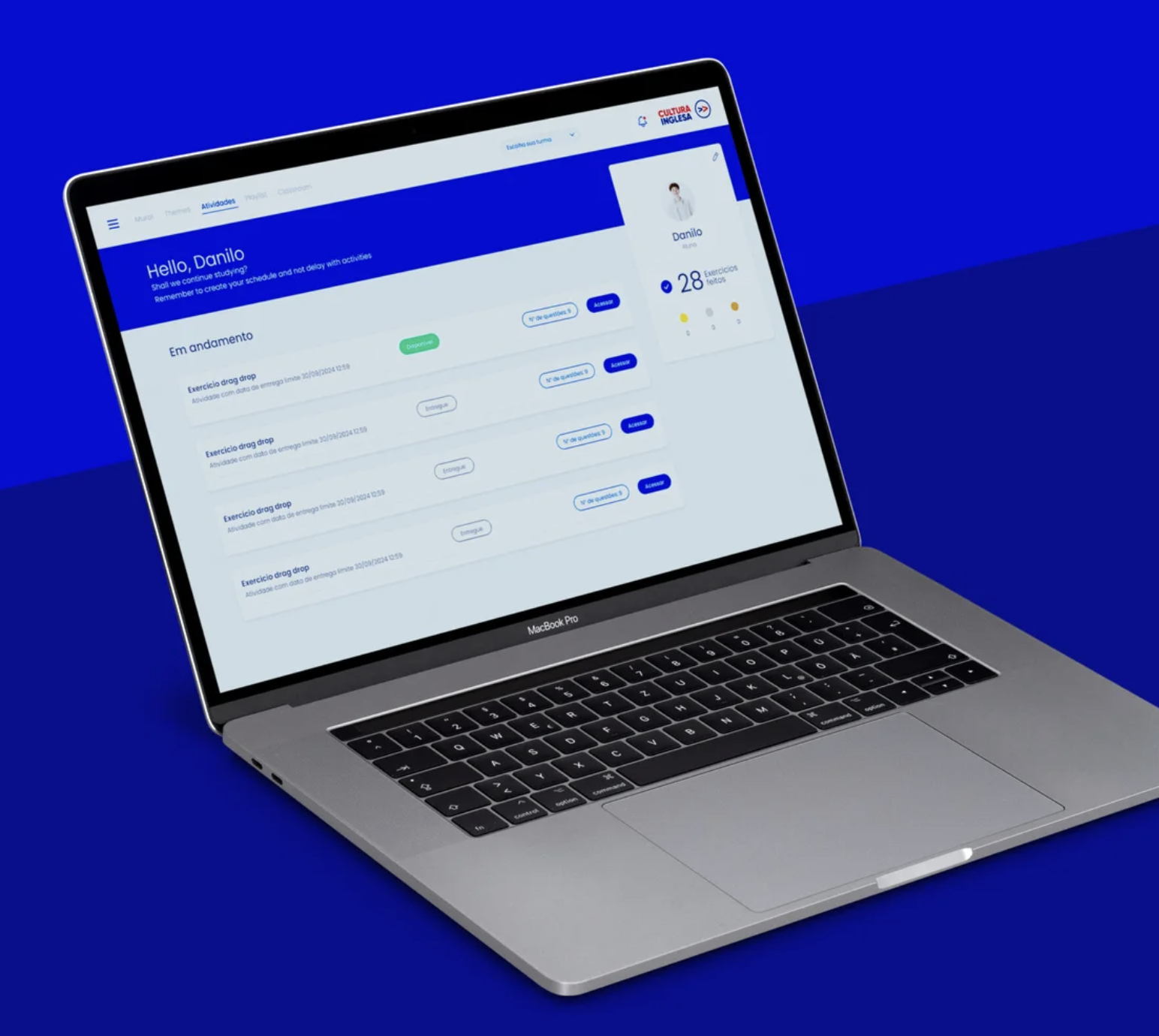 Projeto Plataforma My Cultura - Cultura Inglesa — UX/UI | Crevior