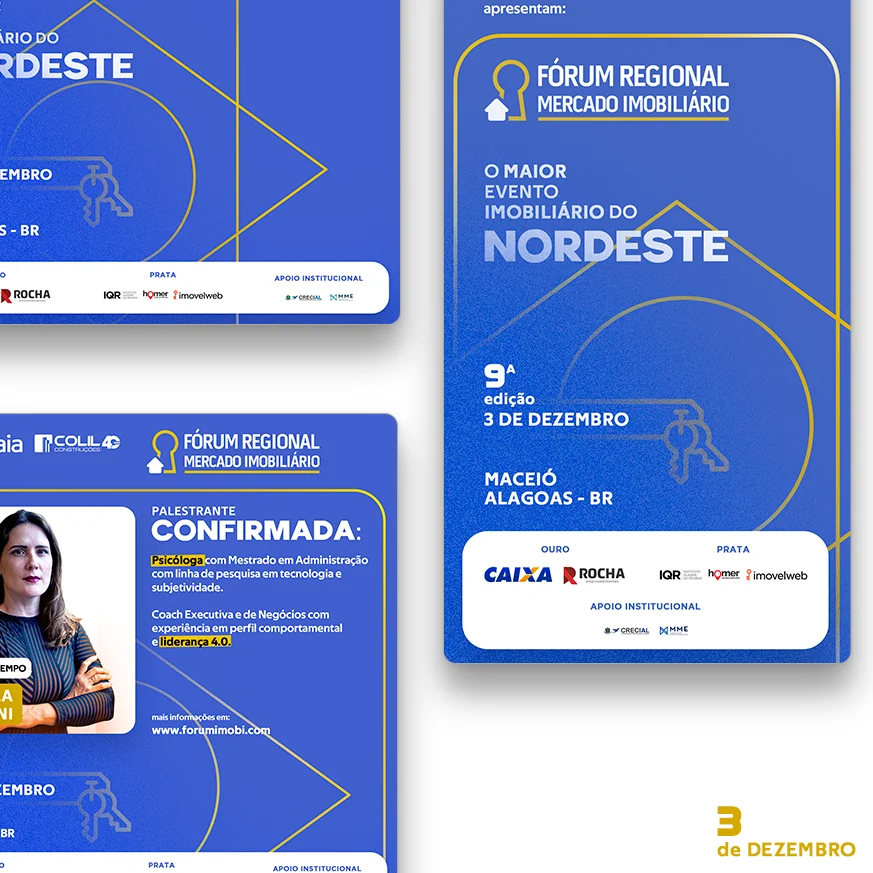 Projeto Fórum Regional Mercado Imobiliário - NE — Branding | Crevior